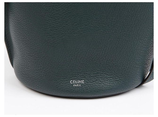Céline Big Bag Nano Bucket Schultertasche Grün - Ansicht 3