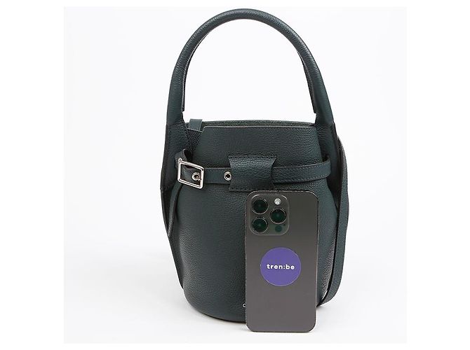 Céline Big Bag Nano Bucket Schultertasche Grün - Ansicht 7