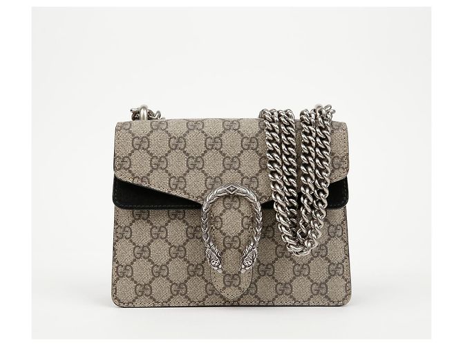 Gucci Mini borsa a tracolla Dionysus in tela GG Supreme nera Nero - vista 2