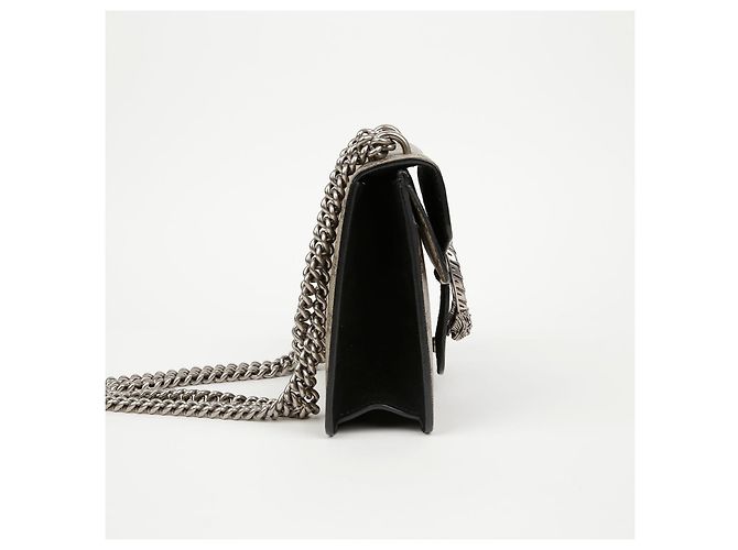 Gucci Mini borsa a tracolla Dionysus in tela GG Supreme nera Nero - vista 4