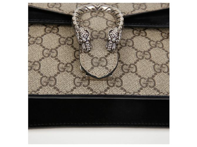 Gucci Mini borsa a tracolla Dionysus in tela GG Supreme nera Nero - vista 9