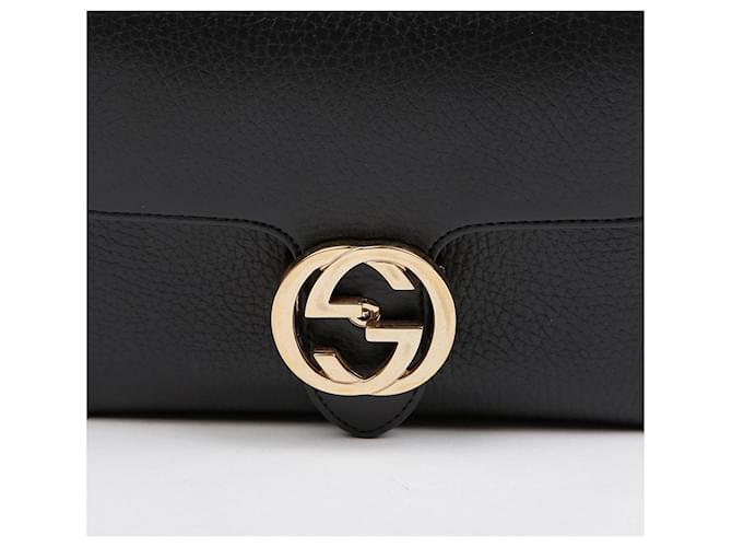 Gucci Interlocking Mini Chain Schultertasche Schwarz - Ansicht 2