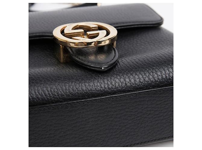 Gucci Interlocking Mini Chain Schultertasche Schwarz - Ansicht 7