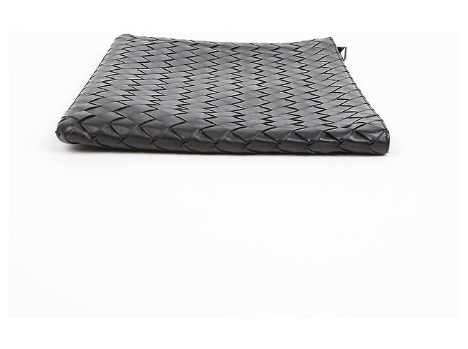 Bottega Veneta Pochette con mezza zip Intrecciato Nero - vista 4