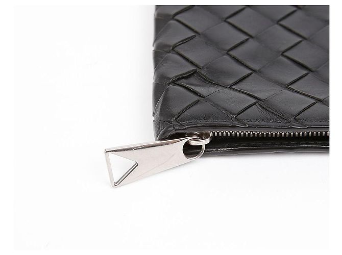 Bottega Veneta Pochette con mezza zip Intrecciato Nero - vista 7