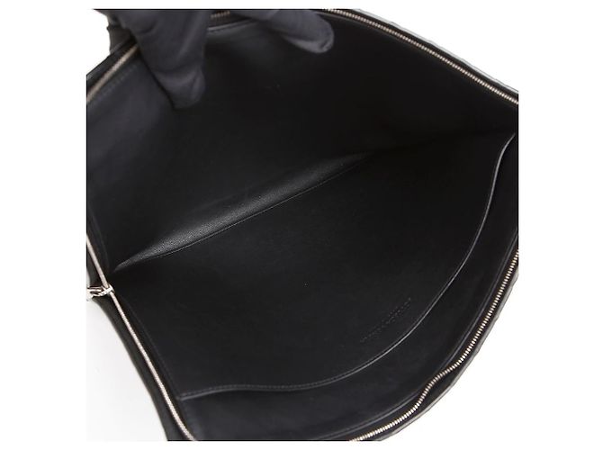 Bottega Veneta Pochette con mezza zip Intrecciato Nero - vista 9