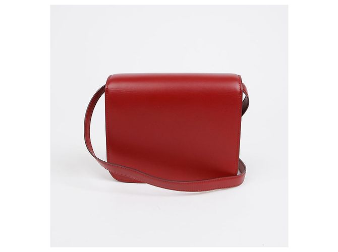 Céline Mini borsa a tracolla in pelle di vitello Classic Box Rossa Rosso - vista 4