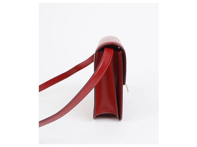 Céline Mini borsa a tracolla in pelle di vitello Classic Box Rossa Rosso - vista 5