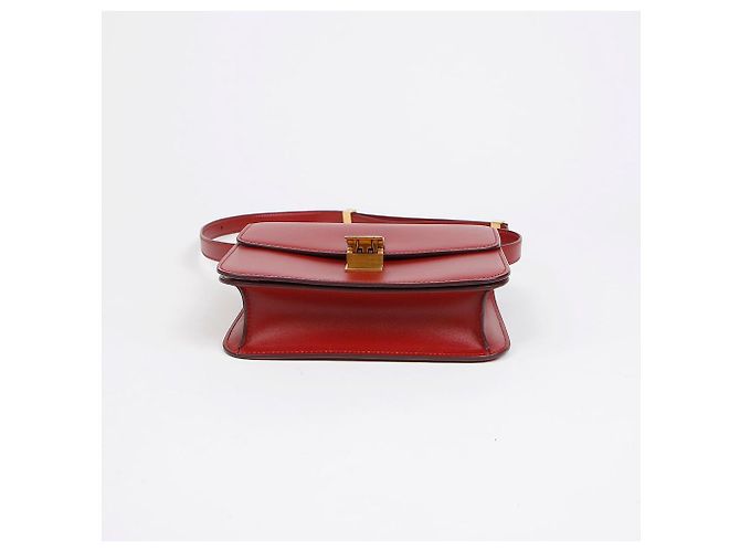 Céline Mini borsa a tracolla in pelle di vitello Classic Box Rossa Rosso - vista 6