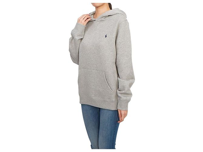 Ralph Lauren Fleece-Kapuzenpullover für Kinder HEATHER (Größe für Erwachsene verfügbar) Silber - Ansicht 5