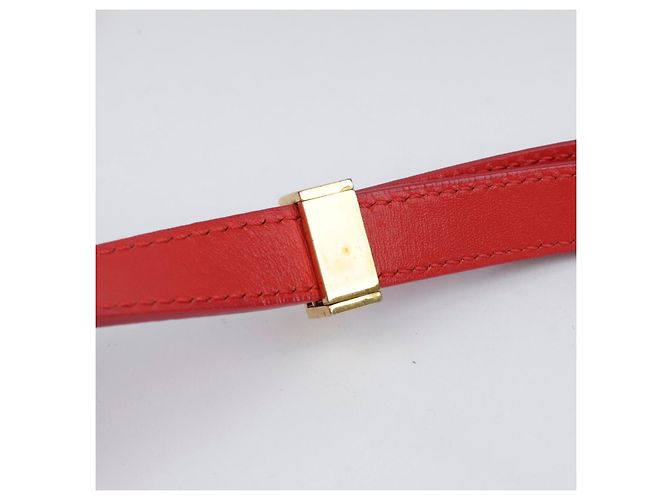 Céline Borsa a tracolla Classic Box in pelle rossa taglia Medium Rosso - vista 11