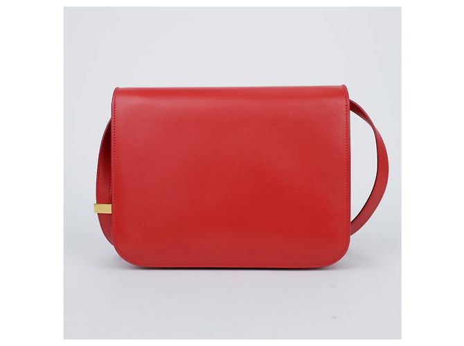 Céline Borsa a tracolla Classic Box in pelle rossa taglia Medium Rosso - vista 2