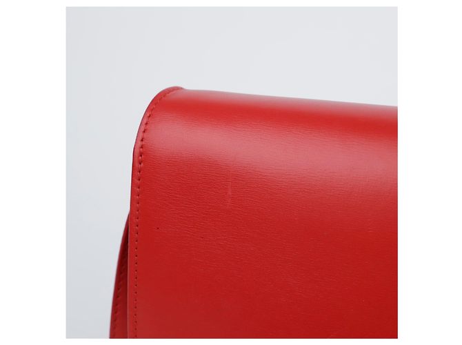 Céline Borsa a tracolla Classic Box in pelle rossa taglia Medium Rosso - vista 3