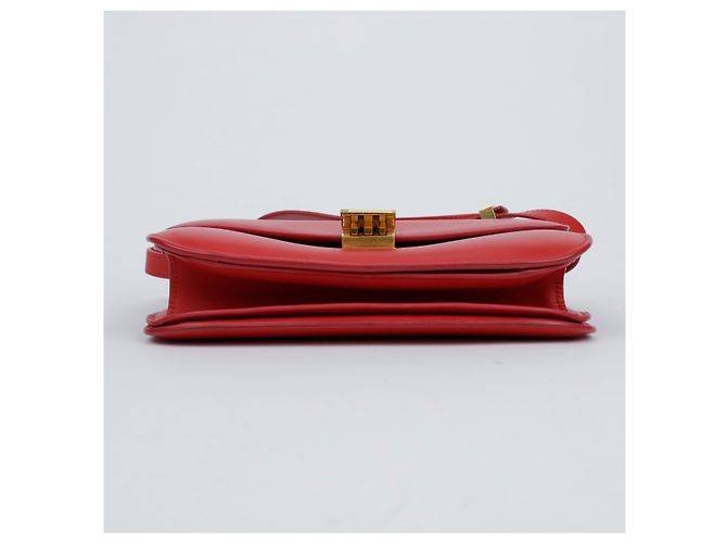 Céline Borsa a tracolla Classic Box in pelle rossa taglia Medium Rosso - vista 7