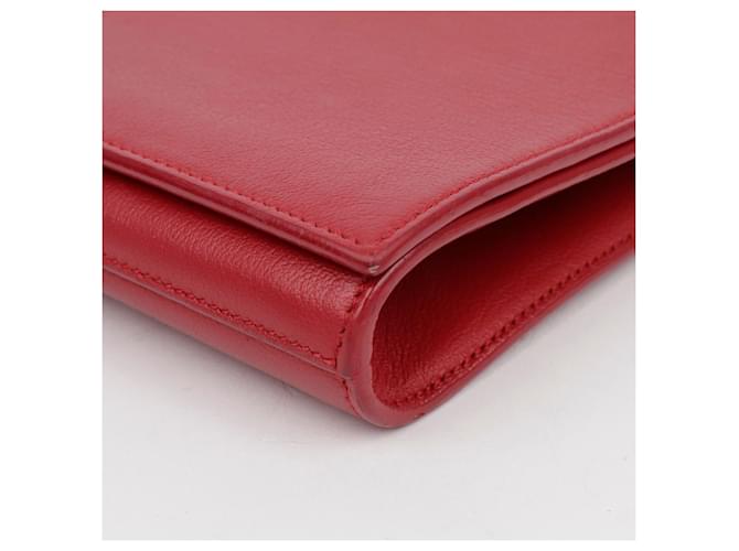 Saint Laurent Clutch Rosso - vista 8