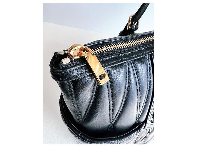 Burberry Borsa shopper Damirah in agnello trapuntato Medium Borsa a tracolla Nero - vista 13