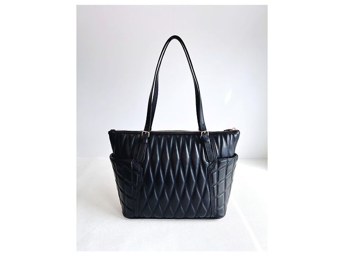 Burberry Borsa shopper Damirah in agnello trapuntato Medium Borsa a tracolla Nero - vista 4