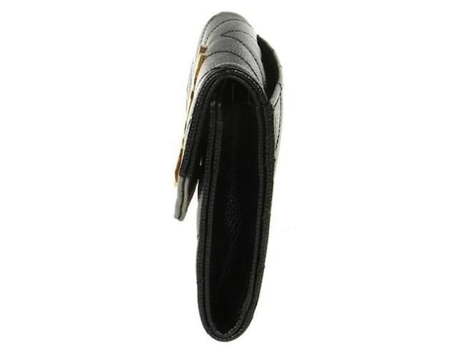 Saint Laurent Tarjetero Monogram Negro - vista 3