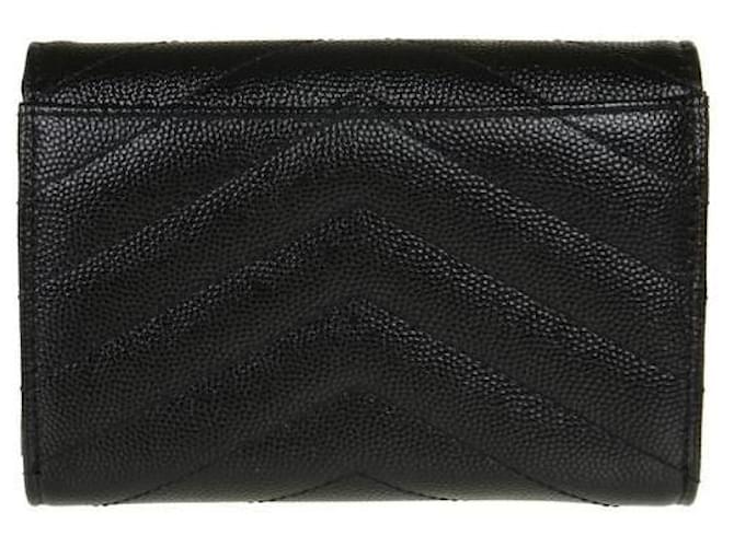 Saint Laurent Tarjetero Monogram Negro - vista 4