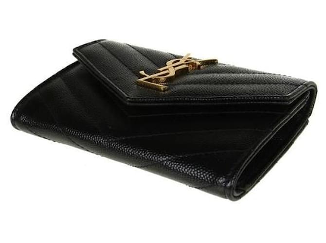 Saint Laurent Tarjetero Monogram Negro - vista 5
