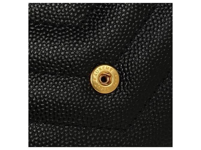 Saint Laurent Tarjetero Monogram Negro - vista 8