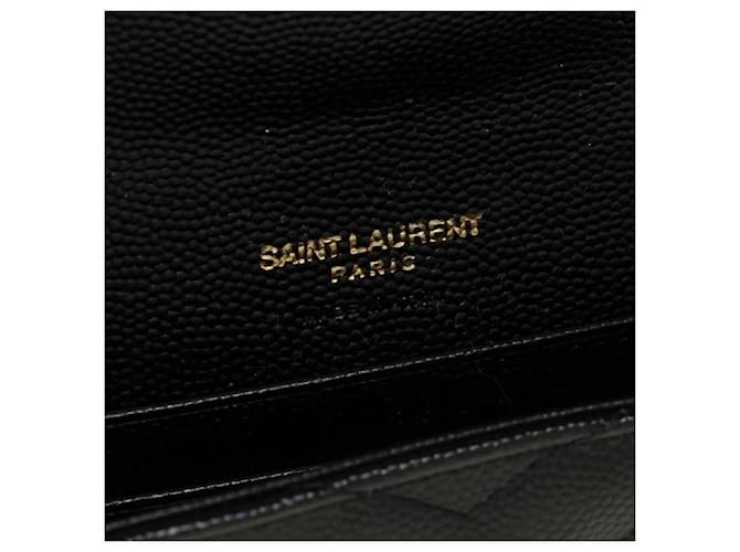 Saint Laurent Tarjetero Monogram Negro - vista 9