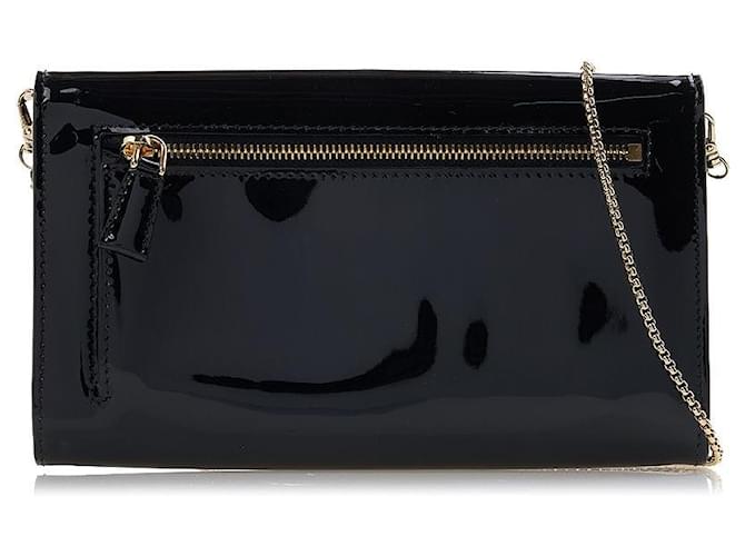 Prada Mini clutch in vernice Nero - vista 3