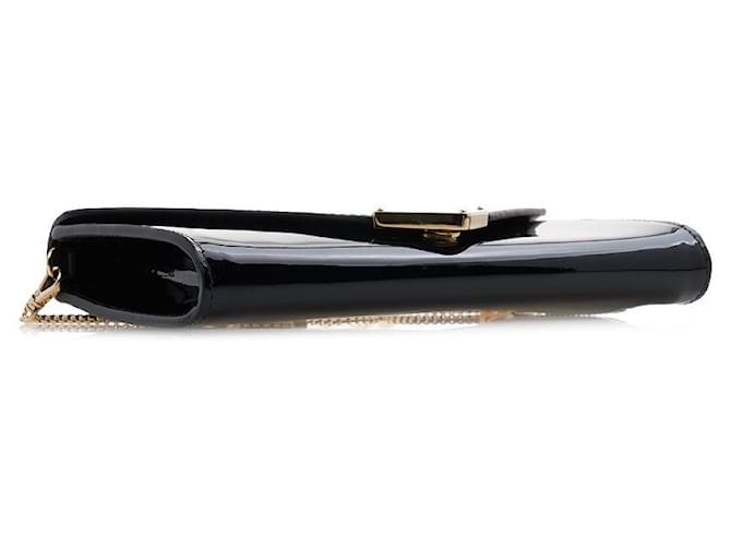 Prada Mini clutch in vernice Nero - vista 5