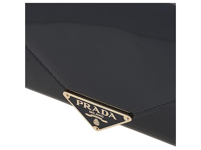 Prada Mini clutch in vernice Nero - vista 6