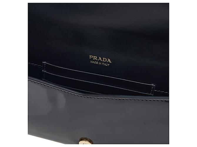 Prada Mini clutch in vernice Nero - vista 9