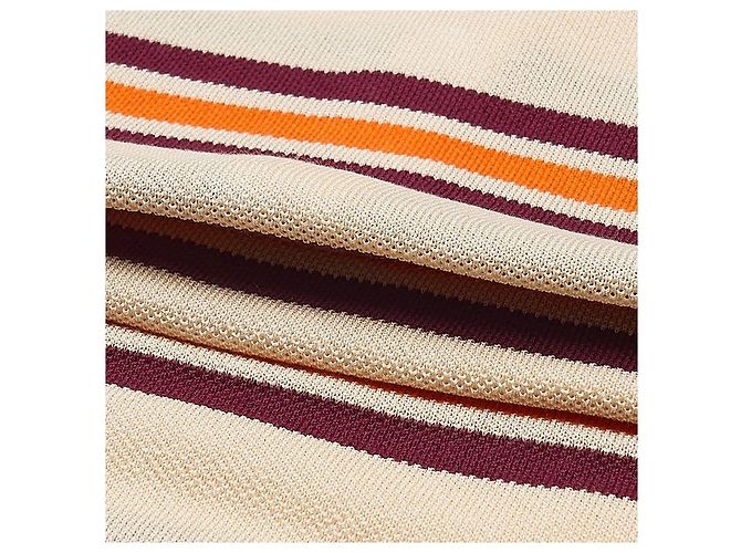 Miu Miu Polo de malha de seda e algodão Laranja - vista 8