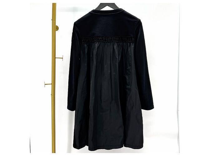 Abito nero girocollo da donna Moncler - vista 2