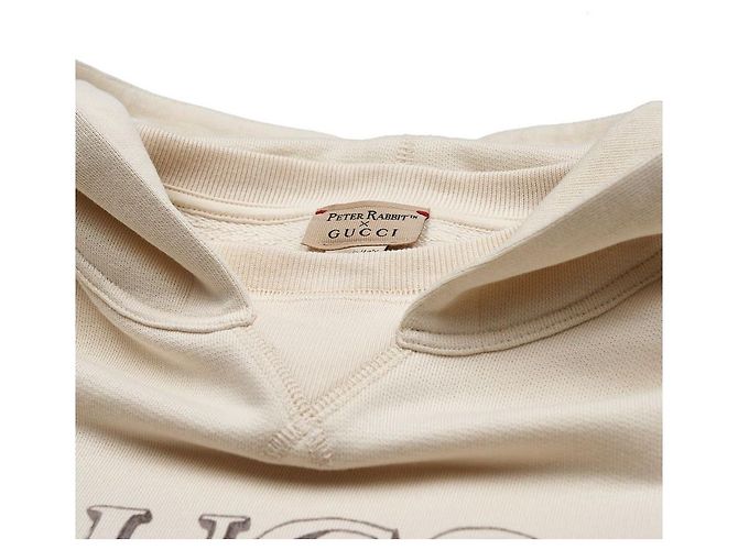 Gucci Felpa con cappuccio in cotone stampato per ragazzi Bianco - vista 4