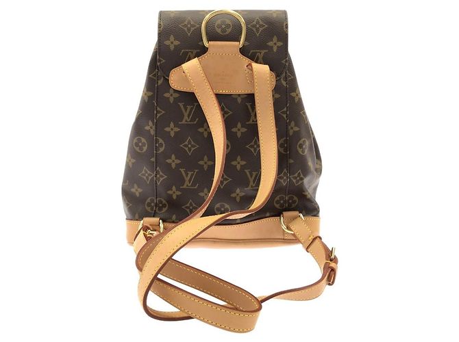 Zaino Louis Vuitton Monogram Montsouris MM Marrone Monogramma - vista 2