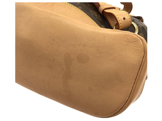 Zaino Louis Vuitton Monogram Montsouris MM Marrone Monogramma - vista 4