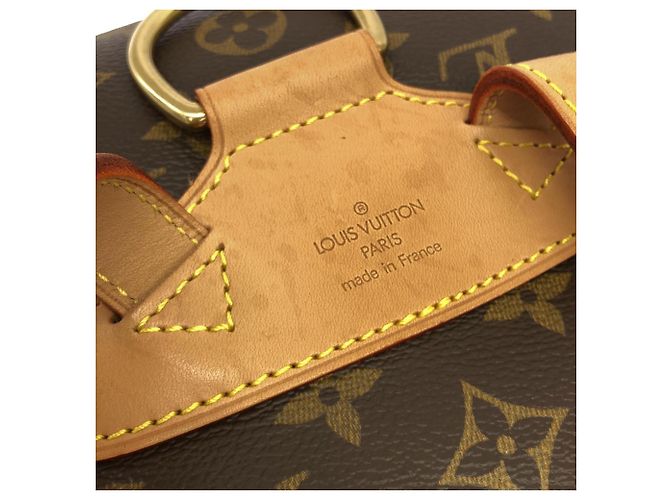 Zaino Louis Vuitton Monogram Montsouris MM Marrone Monogramma - vista 5