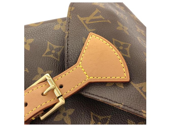 Zaino Louis Vuitton Monogram Montsouris MM Marrone Monogramma - vista 6