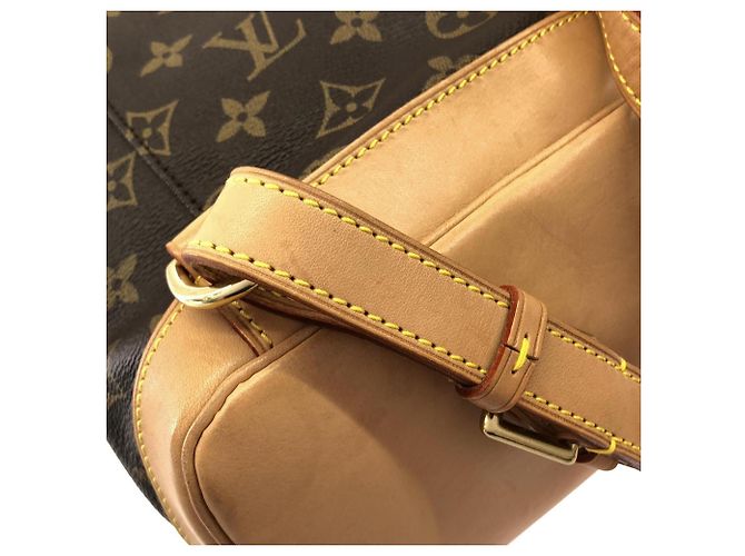 Zaino Louis Vuitton Monogram Montsouris MM Marrone Monogramma - vista 7