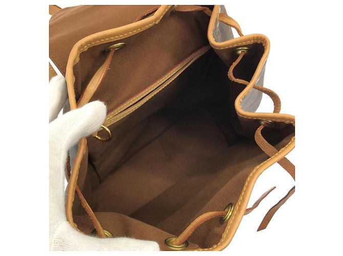 Zaino Louis Vuitton Monogram Montsouris MM Marrone Monogramma - vista 8