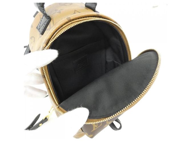 Zaino Louis Vuitton Monogram Reverse Palm Springs MINI Marrone Monogramma - vista 7