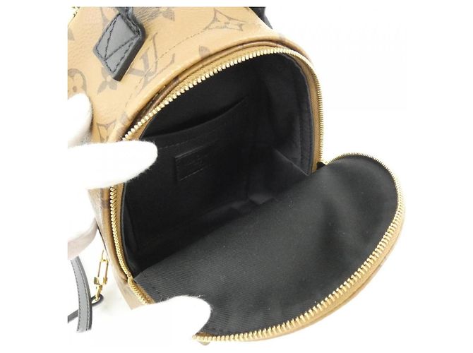 Louis Vuitton Monogram Reverse Palm Springs MINI Rucksack Braun Monogramm - Ansicht 10