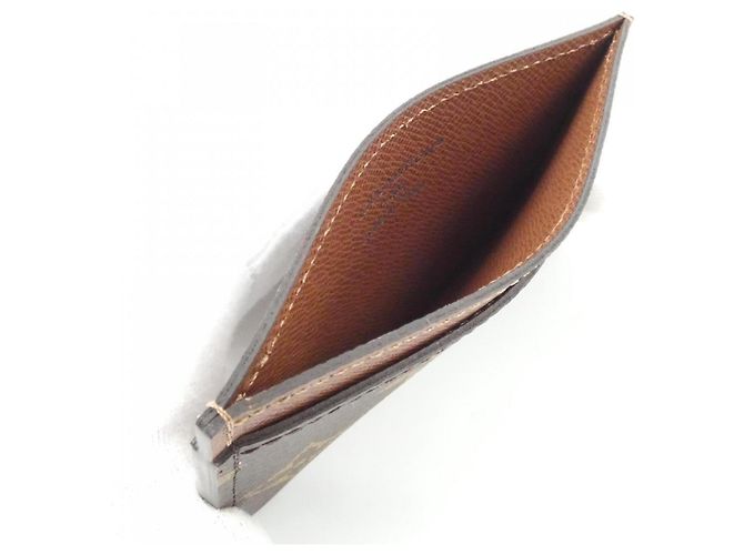 Tarjetero Monogram Louis Vuitton Castaño Monograma - vista 3