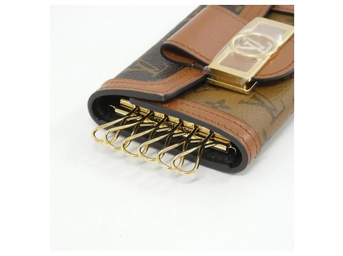 Portachiavi Louis Vuitton Monogram Dauphine Marrone Monogramma - vista 2