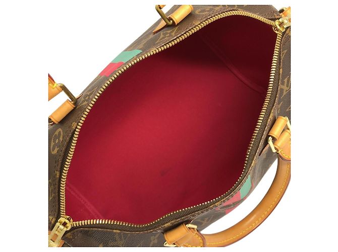 Borsa Boston Louis Vuitton Monogram Speedy Bandoulière Marrone Monogramma - vista 8