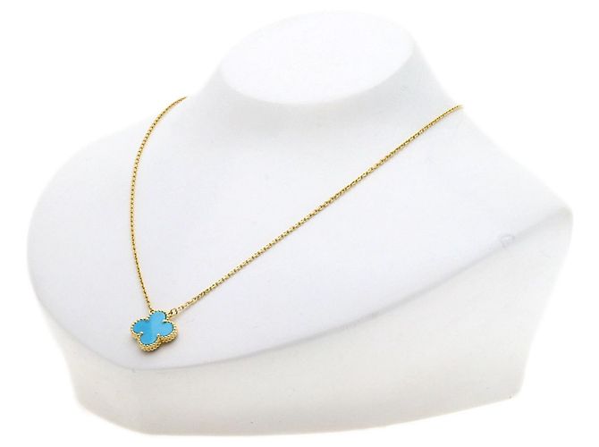 Van Cleef & Arpels Vintage Alhambra Türkis Halskette - Ansicht 4