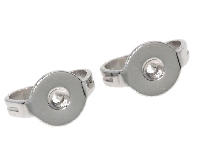 Orecchini a lobo G-Logo in oro bianco 18K Gucci - vista 5