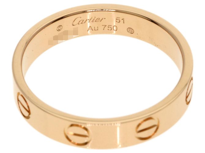 Anello Mini Love di Cartier in oro rosa 18K - vista 4
