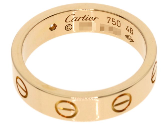 Anello Mini Love in oro rosa 18K Cartier - vista 4