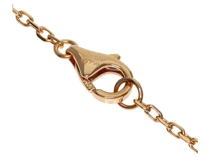 Collana Cartier Love Circle 3P Diamanti in Oro Rosa 18K - vista 4