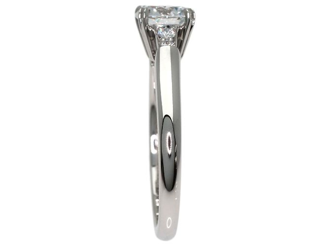Harry Winston Platin Ring mit Trist Diamant Rundschliff - Ansicht 3